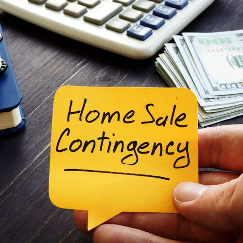 home sale contingency note