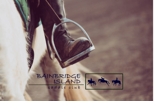 Bainbridge Saddle Club logo horse